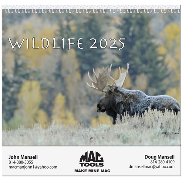 12 month coil bound wall calendar featuring photos of wildlife in... from ASI 50873 Drum-Line / Drum-line Inc