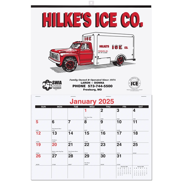Single image custom monthly wall calendar.... from ASI 50873 Drum-Line / Drum-line Inc