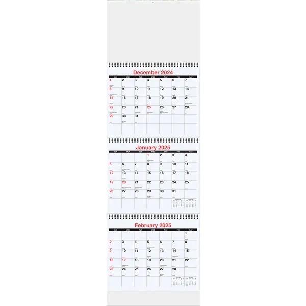 Large 10 3/4" x 35" Wall calendar - three months at... from ASI 50873 Drum-Line / Drum-line Inc