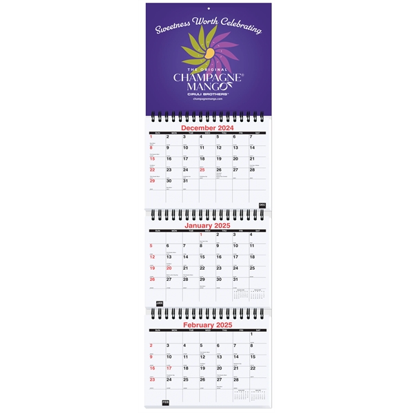 Small wall calendar - three months at a glance... from ASI 50873 Drum-Line / Drum-line Inc