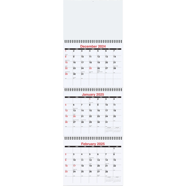 Wall calendar - three months at a glance... from ASI 50873 Drum-Line / Drum-line Inc