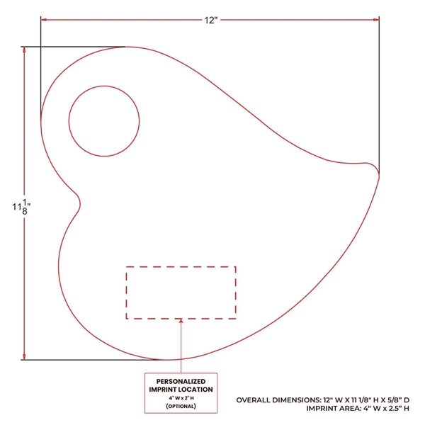 Spread the love with this handcrafted, heart-shaped board. Made from acacia... from ASI 93986 Visions/Awardcraft