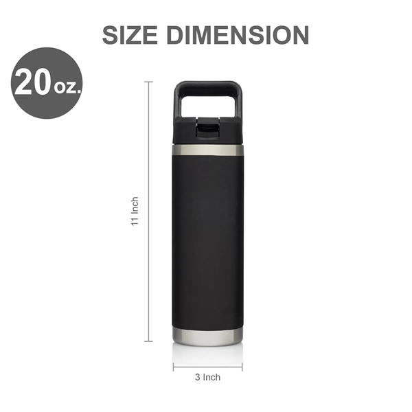 20 oz. Vaccum Insulated Stainless Steel Bottle w/ Handle... from ASI 39820 Opusline (Benmex) / Opus Line