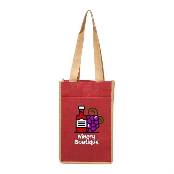 Our two bottle personalized wine bags feature 80gsm non-woven materials that... from ASI 62088 IDProductsource