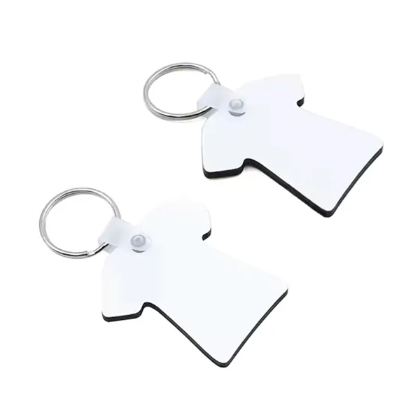Dress shaped MDF keychain plus free sublimation heat transfer printing in... from ASI 37218 Athena Promo (tm)