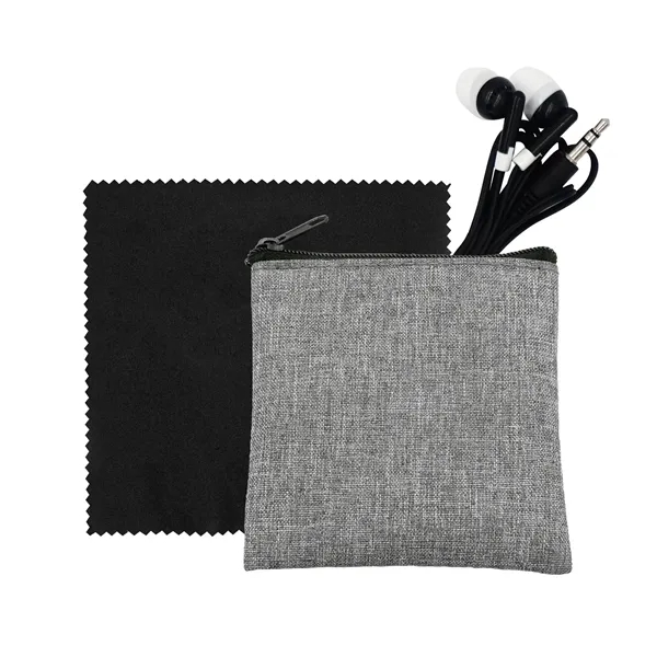 Recycled Ear Bud & Cloth Set... from ASI 30208 A P Specialties / AP Specialties