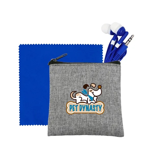 Recycled Ear Bud & Cloth Set... from ASI 30208 A P Specialties / AP Specialties