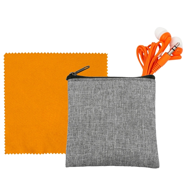 Recycled Ear Bud & Cloth Set... from ASI 30208 A P Specialties / AP Specialties