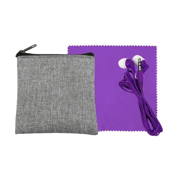 Recycled Ear Bud & Cloth Set... from ASI 30208 A P Specialties / AP Specialties