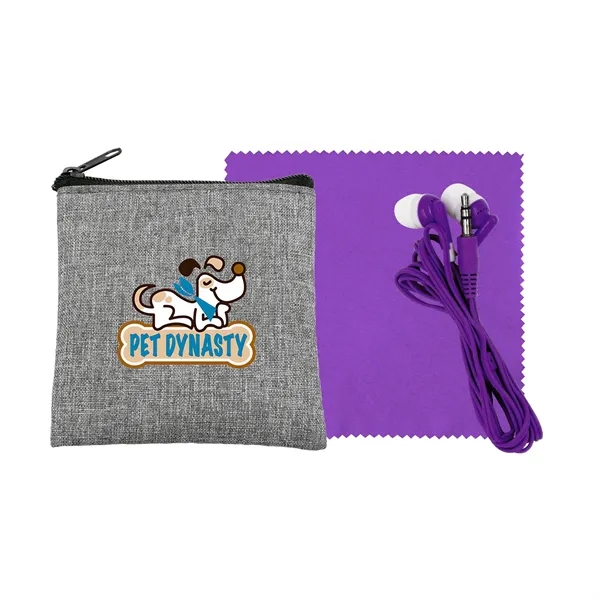 Recycled Ear Bud & Cloth Set... from ASI 30208 A P Specialties / AP Specialties