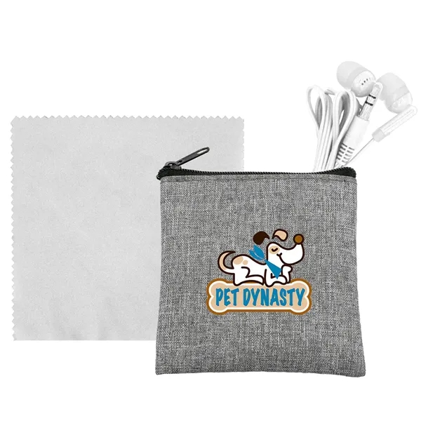 Recycled Ear Bud & Cloth Set... from ASI 30208 A P Specialties / AP Specialties