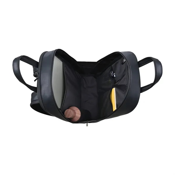 Commuter backpack made with soft vegan leather and nylon accents.... from ASI 56070 Gemline / Gemline®