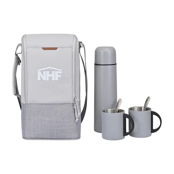 Insulated tote with a 24 oz. thermos, two 8 oz. stainless... from ASI 56070 Gemline / Gemline®
