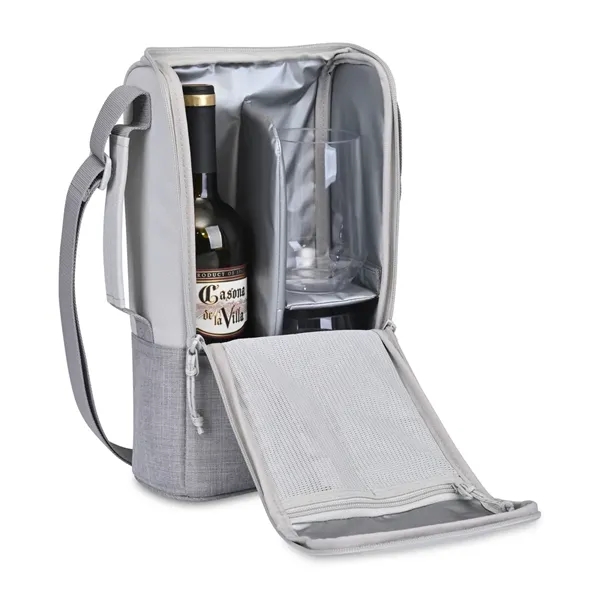 Insulated tote bag with two wine tumblers and corkscrew.... from ASI 56070 Gemline / Gemline®