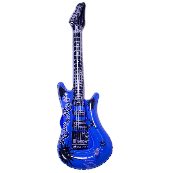 22" inflatable guitar offered in an assortment of colors.... from ASI 42016 Brighter Promotions Inc