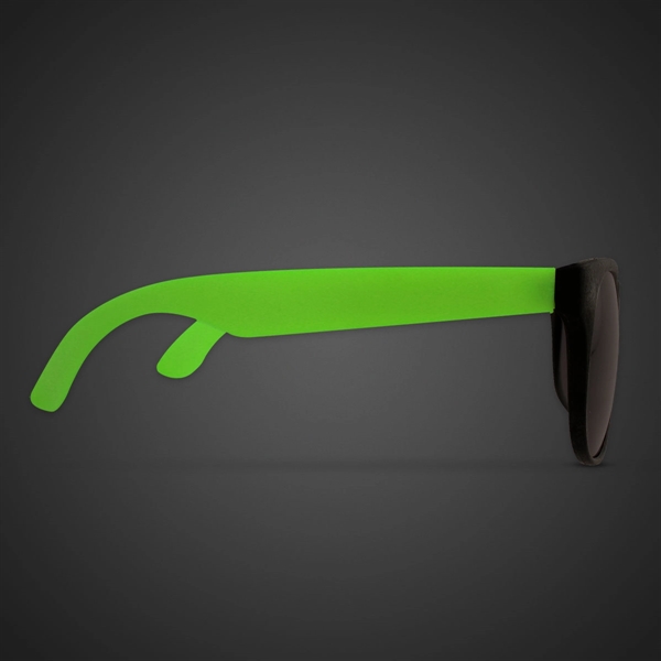 Neon green plastic billboard sunglasses with rainbow lenses.... from ASI 42016 Brighter Promotions Inc / Chemical Light™