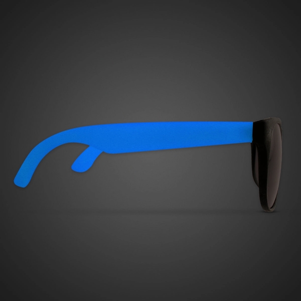 Neon green plastic billboard sunglasses with rainbow lenses.... from ASI 42016 Brighter Promotions Inc / Chemical Light™