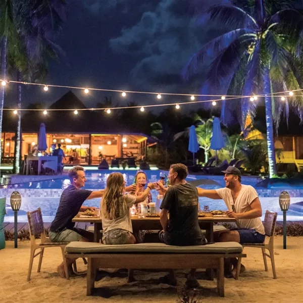 Wireless Bluetooth speakers with tiki-torch shape and LED flame effects.... from ASI 56070 Gemline / Gemline®