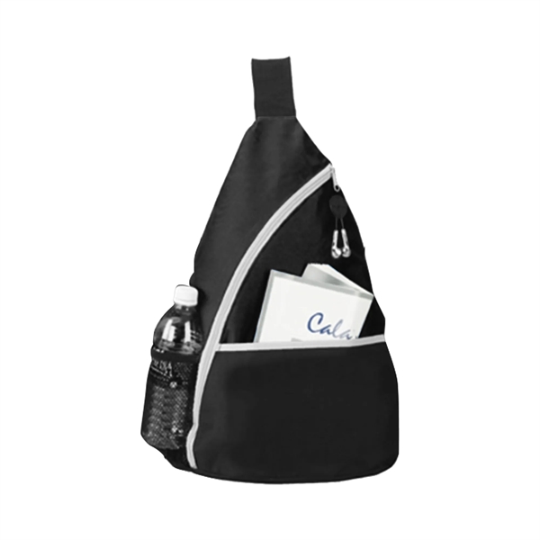Agronomical sling side messenger bag. This convenient bag has open front... from ASI 74741 NVS Promo Designs, Inc.