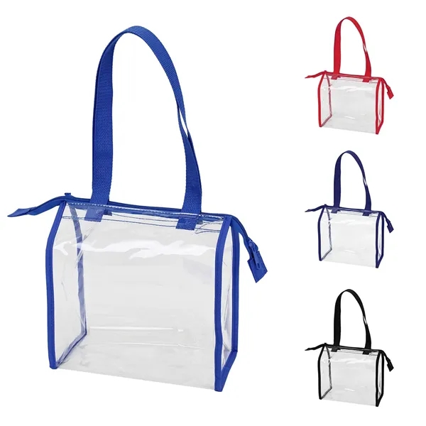 Clear zippered tote bag with 20" carry handles.... from ASI 74741 NVS Promo Designs, Inc.
