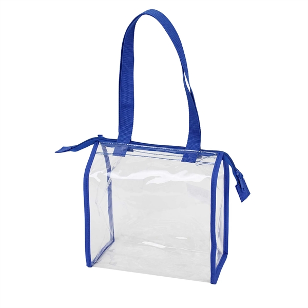 Clear zippered tote bag with 20" carry handles.... from ASI 74741 NVS Promo Designs, Inc.