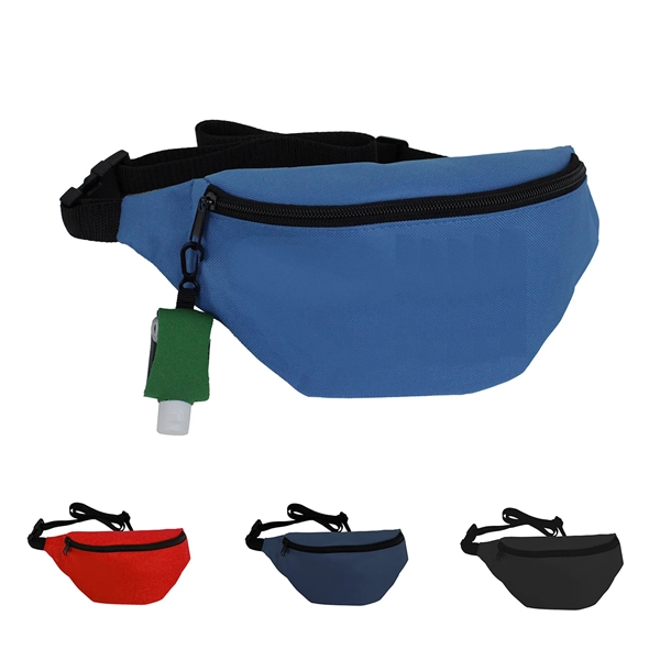 Zippered compartment, Adjustable buckled strap fits up to 51" waist.... from ASI 74741 NVS Promo Designs, Inc.