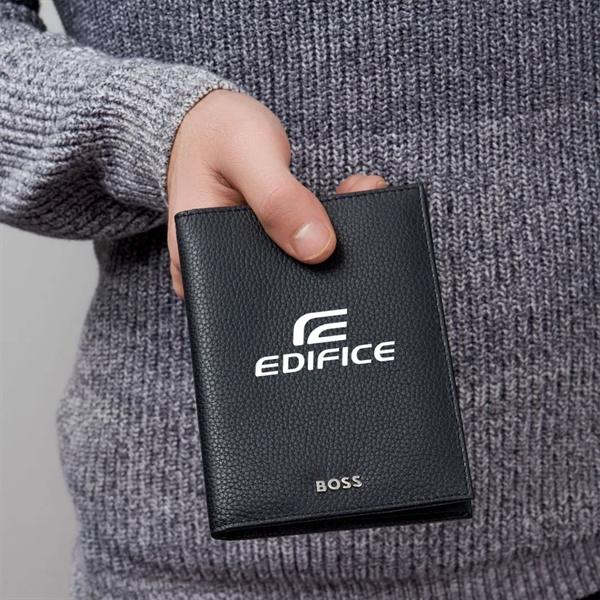 The Hugo Boss® Classic Grained Passport Holder is characterized by carefully... from ASI 84592 St Regis Group