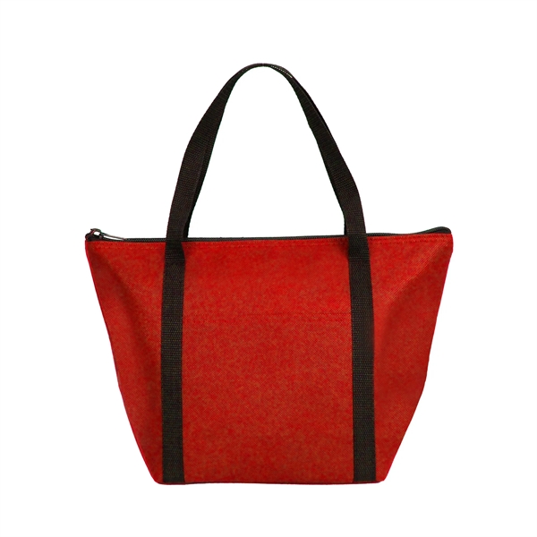 Hot/cold cooler tote with foil lining to keep food insulated &... from ASI 74741 NVS Promo Designs, Inc.