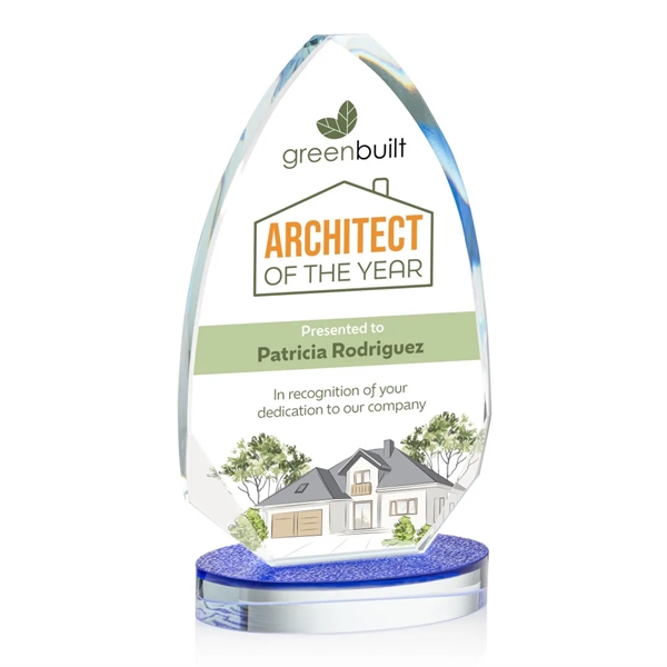 The Stanmore VividPrint™ Award features arrowhead-shaped Starfire Crystal with beveled edges,... from ASI 84592 St Regis Group / St Regis