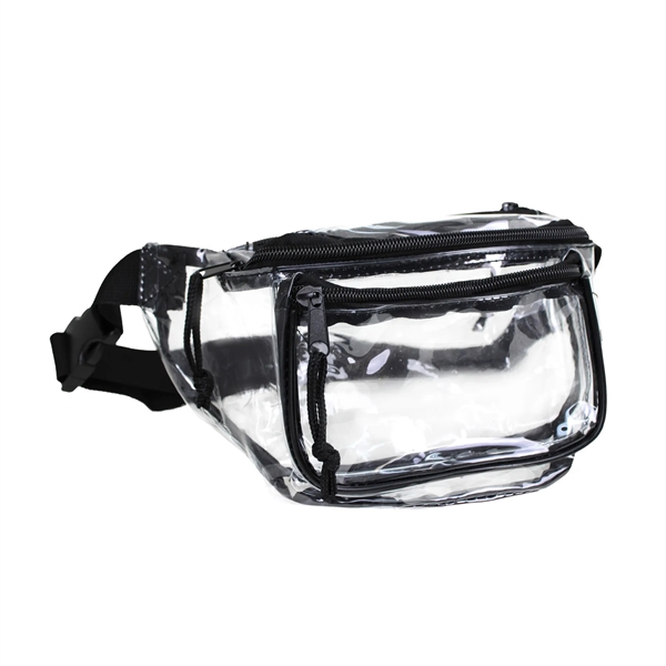 Clear fanny pack with 3 zipper compartments.... from ASI 74741 NVS Promo Designs, Inc.