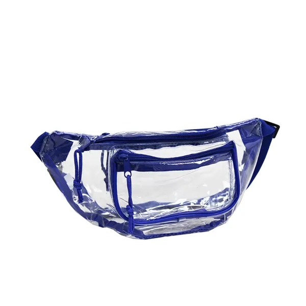 Clear fanny pack with 3 zipper compartments.... from ASI 74741 NVS Promo Designs, Inc.