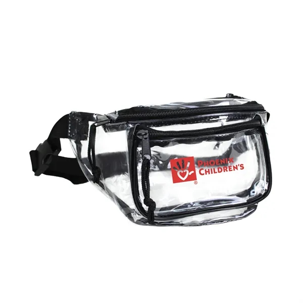 Clear fanny pack with 3 zipper compartments.... from ASI 74741 NVS Promo Designs, Inc.