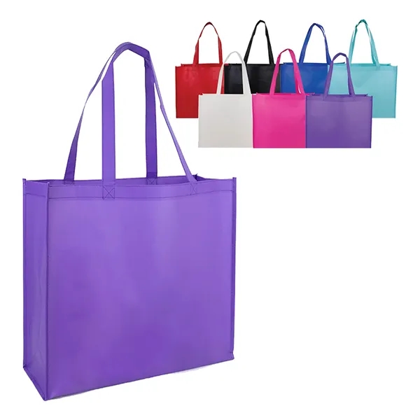 large solid color, reusable open shopping tote is great for your... from ASI 74741 NVS Promo Designs, Inc.