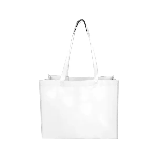 Solid color, reusable open shopping tote is great for your everyday... from ASI 74741 NVS Promo Designs, Inc.