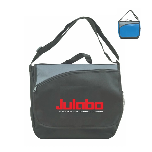 All Purpose Messenger Briefcase. Briefcase with large front flap pocket.... from ASI 74741 NVS Promo Designs, Inc.