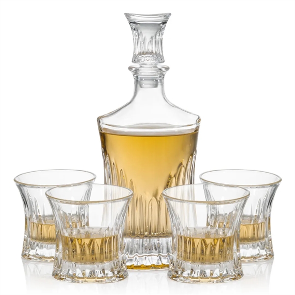 The Langstaff Decanter Set features a decanter and 2 matching OTR... from ASI 84592 St Regis Group