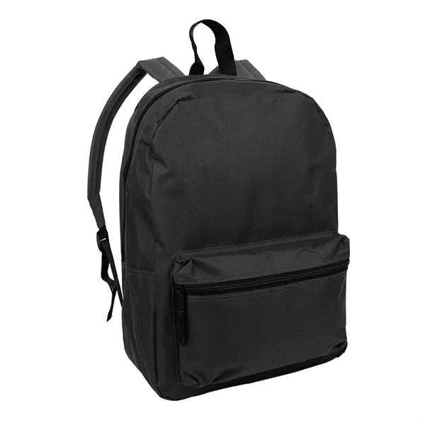 Classic 16" backpack with front zipper pocket; Main zipper compartment with... from ASI 74741 NVS Promo Designs, Inc.