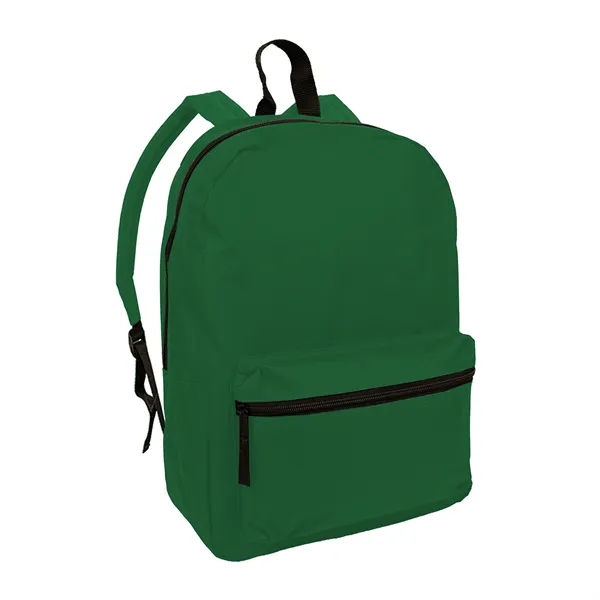Classic 16" backpack with front zipper pocket; Main zipper compartment with... from ASI 74741 NVS Promo Designs, Inc.