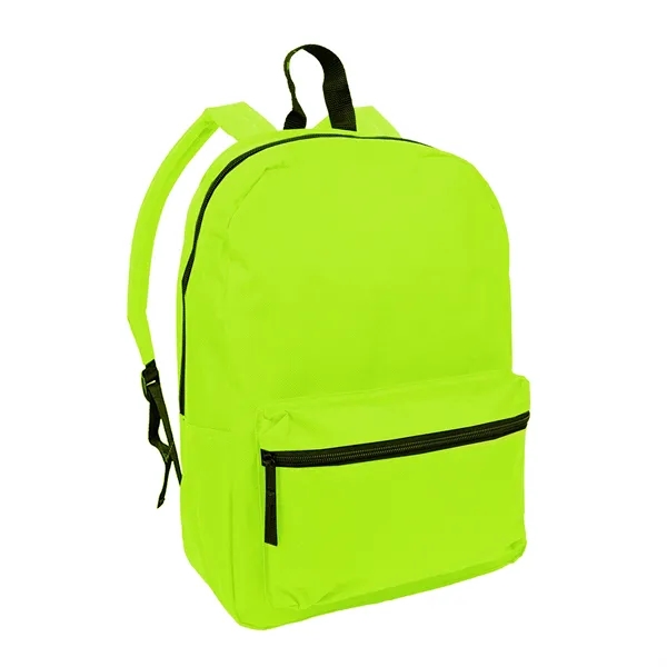Classic 16" backpack with front zipper pocket; Main zipper compartment with... from ASI 74741 NVS Promo Designs, Inc.