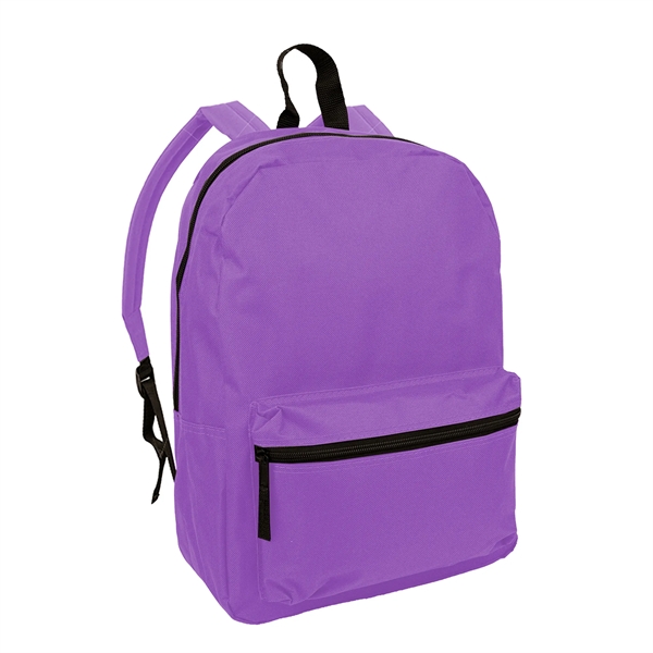 Classic 16" backpack with front zipper pocket; Main zipper compartment with... from ASI 74741 NVS Promo Designs, Inc.