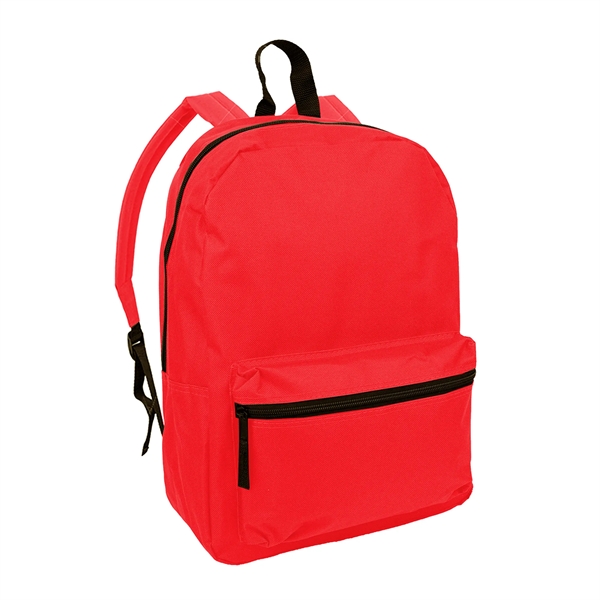 Classic 16" backpack with front zipper pocket; Main zipper compartment with... from ASI 74741 NVS Promo Designs, Inc.