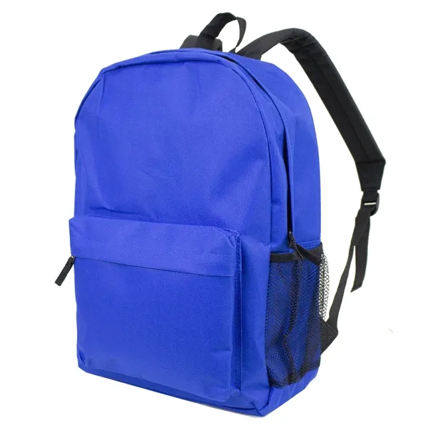 17" backpack with front zipper pocket; Main zipper compartment with double... from ASI 74741 NVS Promo Designs, Inc.