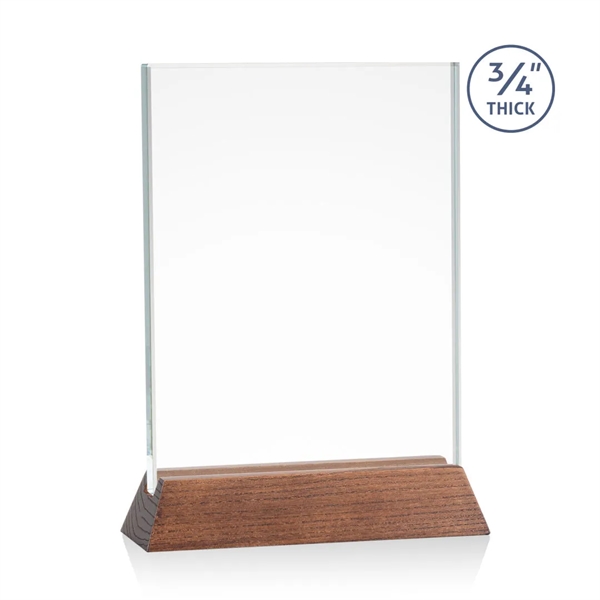 The Walkerton Award - Starfire/Walnut is a vertical 3/4-inch thick Starfire... from ASI 84592 St Regis Group / St Regis