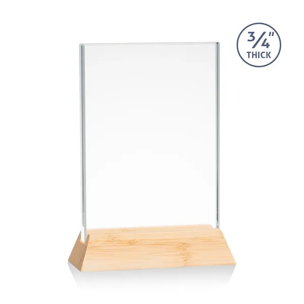 The Walkerton Award - Starfire/Bamboo is a horizontal 3/4-inch thick Starfire... from ASI 84592 St Regis Group / St Regis