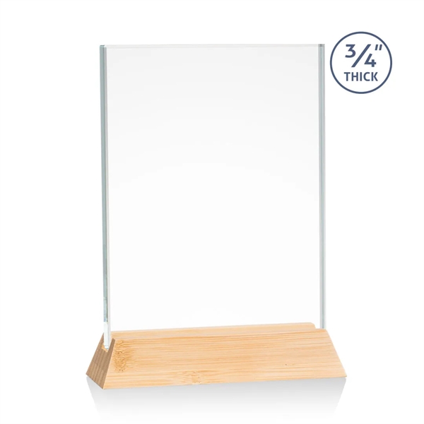 The Walkerton Award - Starfire/Bamboo is a horizontal 3/4-inch thick Starfire... from ASI 84592 St Regis Group / St Regis