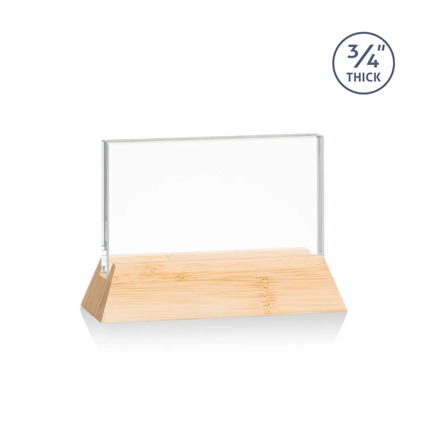 The Walkerton Award - Starfire/Bamboo is a horizontal 3/4-inch thick Starfire... from ASI 84592 St Regis Group / St Regis