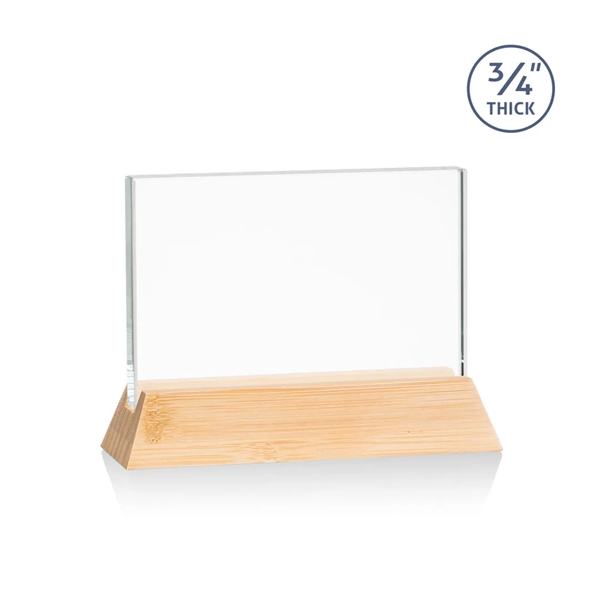 The Walkerton Award - Starfire/Bamboo is a horizontal 3/4-inch thick Starfire... from ASI 84592 St Regis Group / St Regis