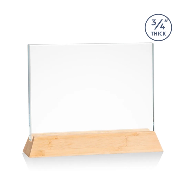 The Walkerton Award - Starfire/Bamboo is a horizontal 3/4-inch thick Starfire... from ASI 84592 St Regis Group / St Regis