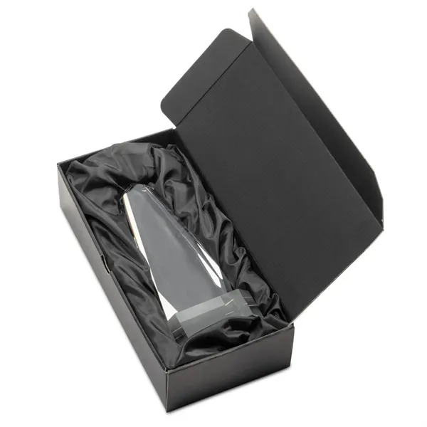 The Optical Crystal Geneva VividPrint™ Award on base is an obelisk... from ASI 84592 St Regis Group / St Regis