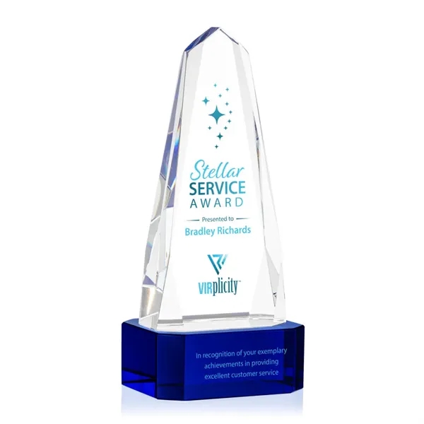 The Optical Crystal Geneva VividPrint™ Award on base is an obelisk... from ASI 84592 St Regis Group / St Regis